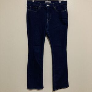 Levi's 315 Shaping Bootcut Women's 32 Dark Wash Cotton Blend Stretch Blue Jeans
